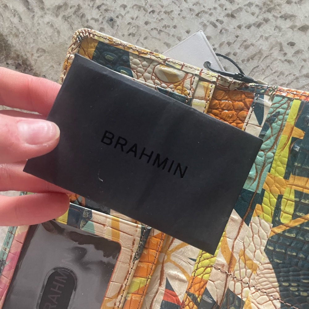 Brahmin Ady Retro Jungle Melbourne Wallet Genuine Leather - Picture 5 of 11